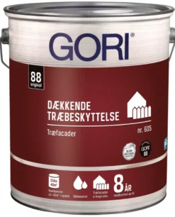GORI 605 dækkende træbeskyttelse stengrå 5 liter