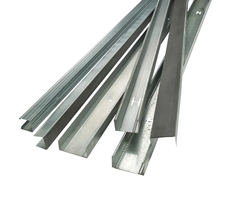 Gulv- og loftskinne med foam, U-profil 45 mm