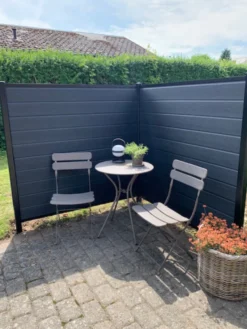 Kirkedal Alu Light hegn tilkøbssæt sort 184 x 150 cm