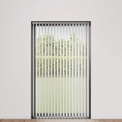 Lamelgardin hvid 250 x 250 cm