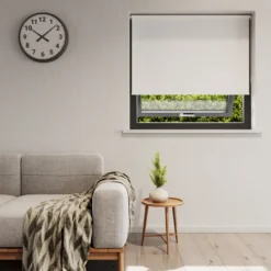 Rullegardin lysdæmpende hvid 110 x 170 cm