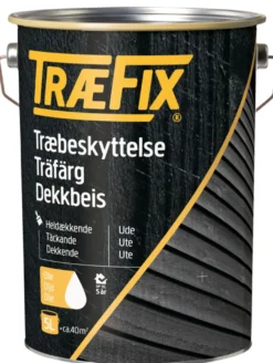 TræFix® træbeskyttelse heldækkende hvid 5 l